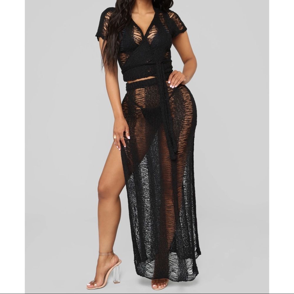 🌺 3 FOR 95 🌺 Intimate Waters Coverup - Black